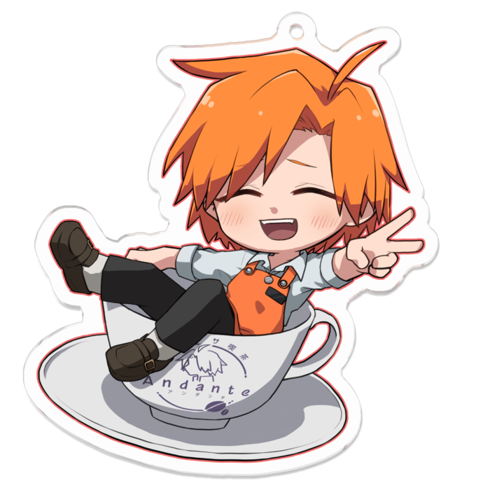 アクリルキーホルダー - 70 x 70 (mm)ほしの　りゆ