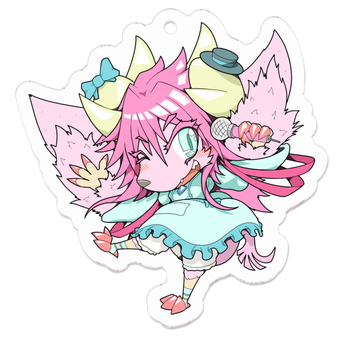 アクリルキーホルダー - 50 x 50 (mm)