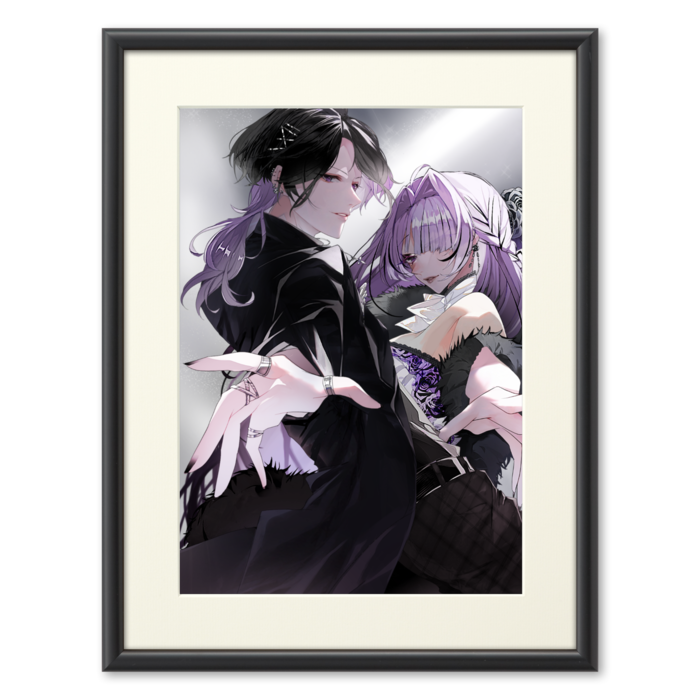 歌みた(向かい合わせ) 複製画(プリモアート) - A3