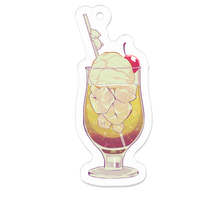 アクリルキーホルダー - 50 x 50 (mm)