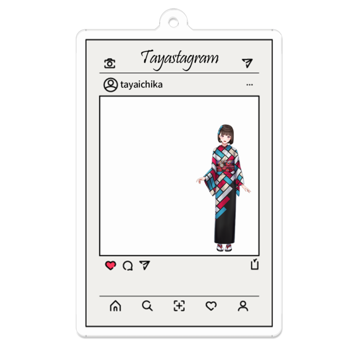 アクリルキーホルダー - 70 x 70 (mm)