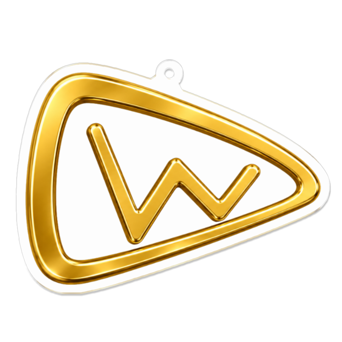 ｗボトムアクリルキーホルダー - 70 x 70 (mm)(1)