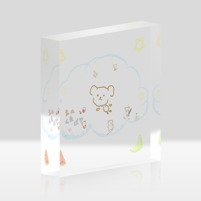 アクリルブロック - 100x100mm