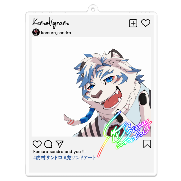 アクリルキーホルダー - 100 x 100 (mm)