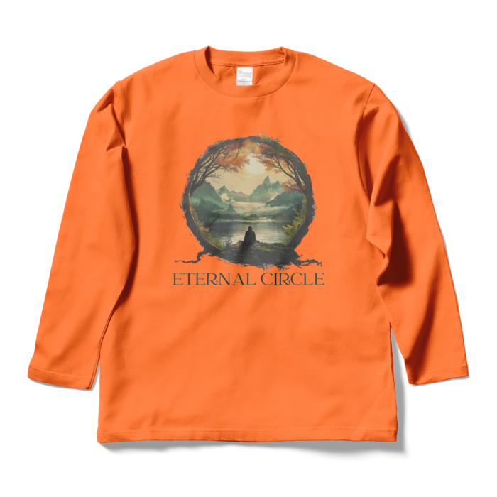 ロングスリーブTシャツ - L - オレンジ