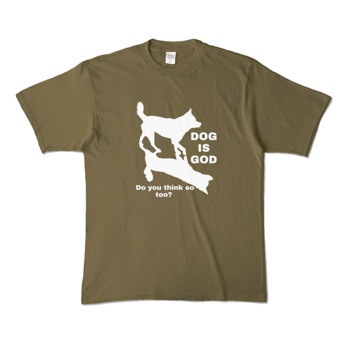 カラーTシャツ - XL - オリーブ (濃色)