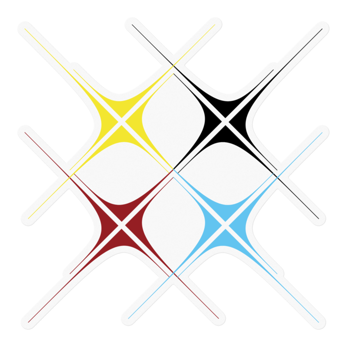 ステッカー - 100 x 100 (mm)