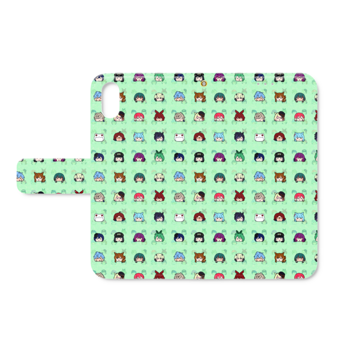 手帳型iPhoneケース(XS/X)-グリーン