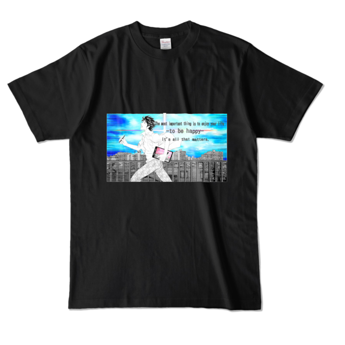 カラーTシャツ - L - ブラック (濃色)