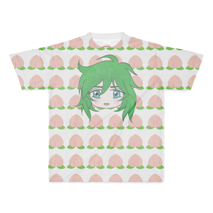 フルグラフィックTシャツ(桃) - M - 両面印刷(1)