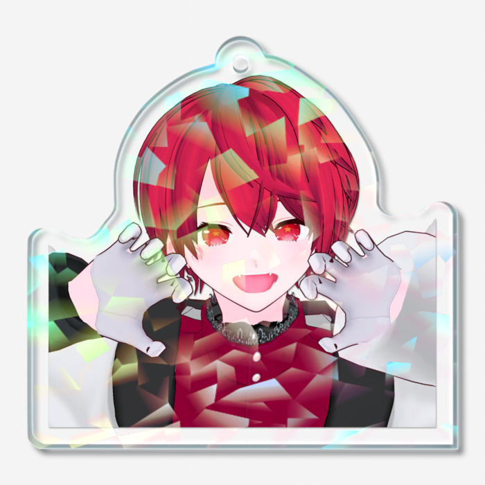 ホログラムアクリルキーホルダー - 50 × 50mm