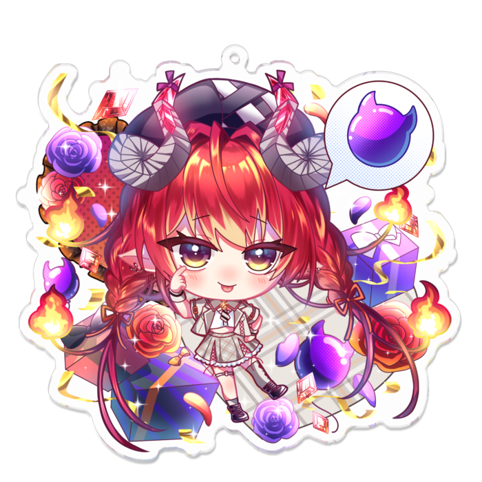 アクリルキーホルダー - 100 x 100 (mm)