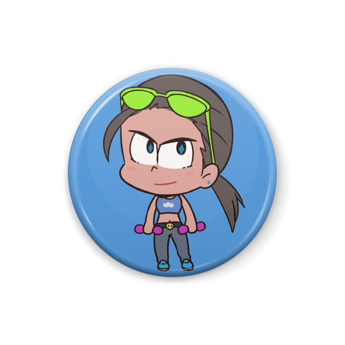 頭でっかちびキャラ缶バッジ じょし松さんカラ子 Kuzumotikokko Booth