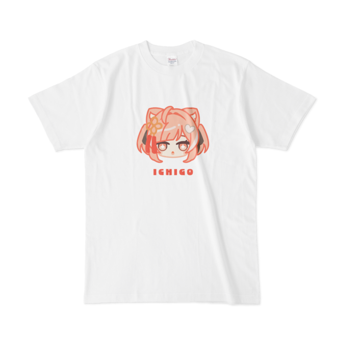 Tシャツ - L - 白【イチゴ②】