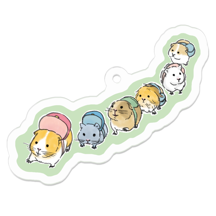 アクリルキーホルダー（コーティング） - 50 x 50 (mm)