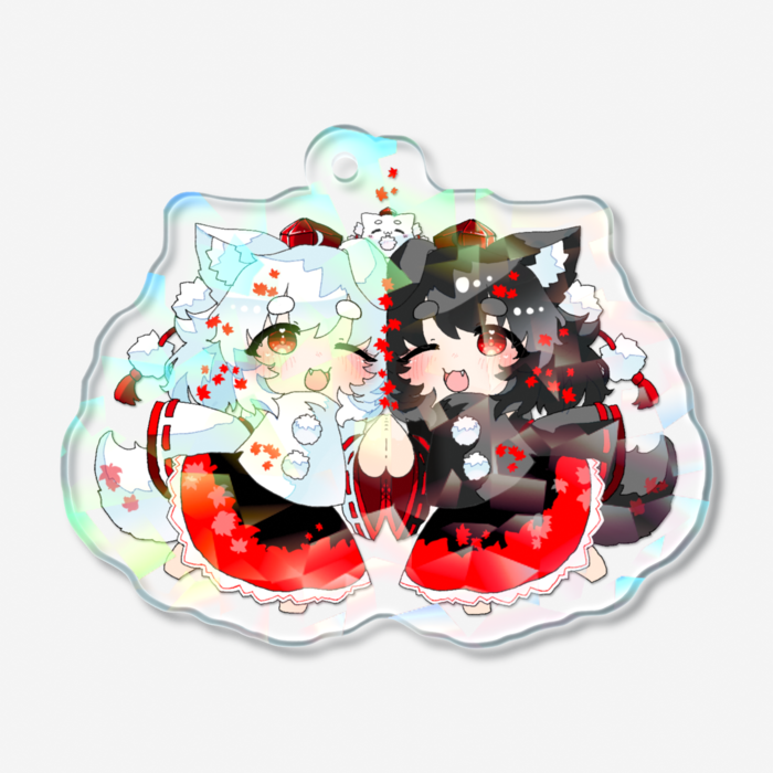 ホログラムアクリルキーホルダー - 50 × 50mm