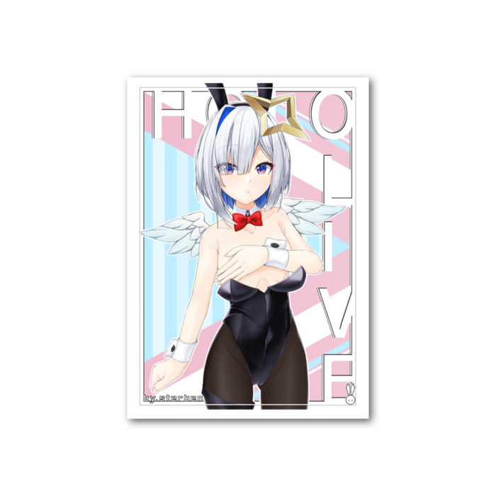 フォト風カード - 縦 - 両面　天音かなた バニー