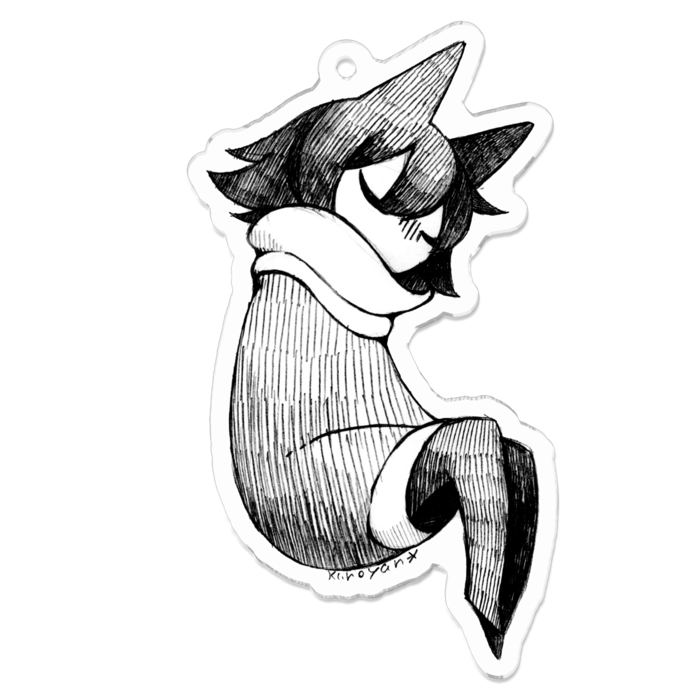 アクリルキーホルダー（コーティング） - 70 x 70 (mm)