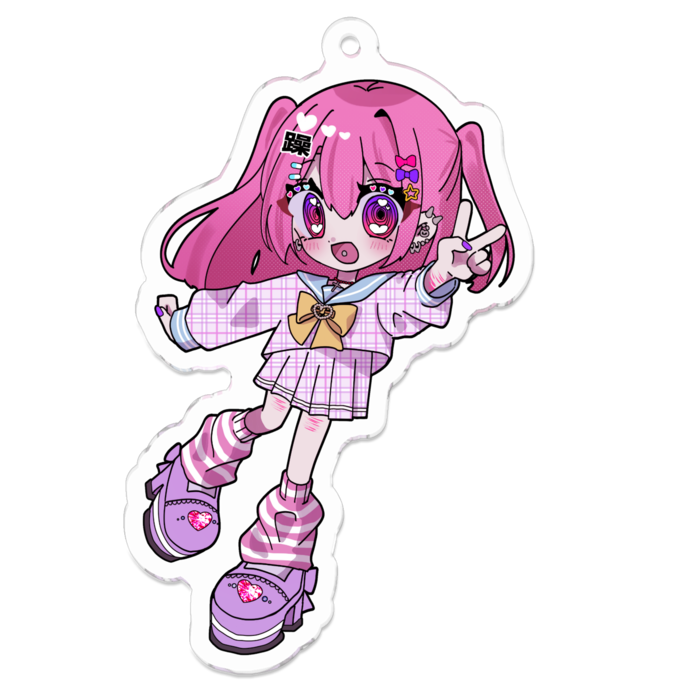 アクリルキーホルダー - 70 x 70 (mm)
