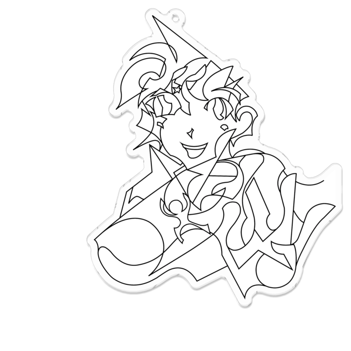 アクリルキーホルダー - 100 x 100 (mm)