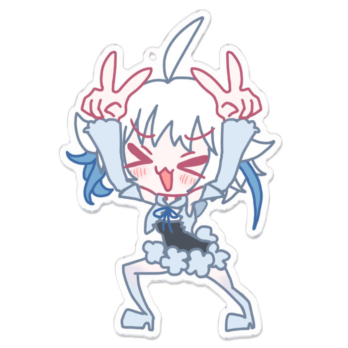 アクリルキーホルダー - 100 x 100 (mm)