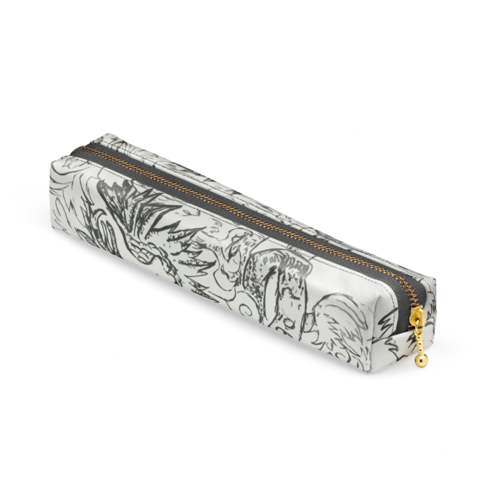 ペンケース - 20 x 4 x 4cm - ブラック