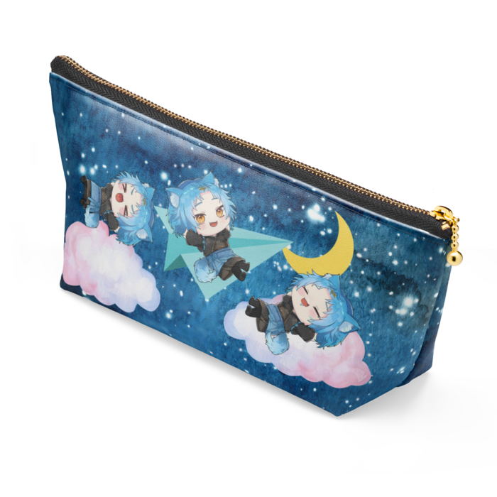 ポーチ - 長さ21.5cm / 高さ10cm - ブラック