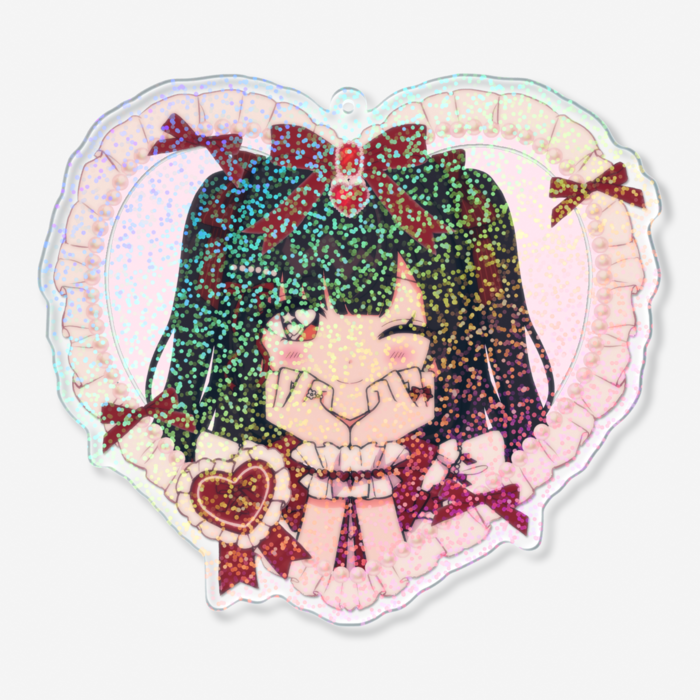 ホログラムアクリルキーホルダー - 100 × 100mm