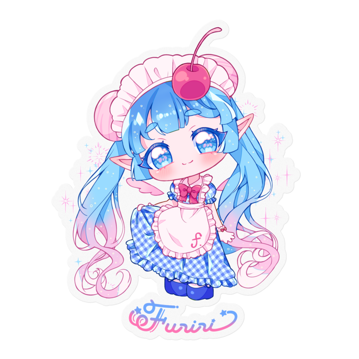 ブルー×ピンク（通常） - 100 x 100 (mm)
