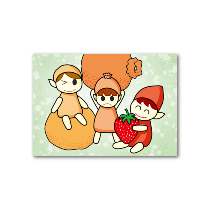 フォト風カード - 横 - 片面