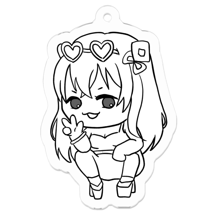 アクリルキーホルダー - 50 x 50 (mm)