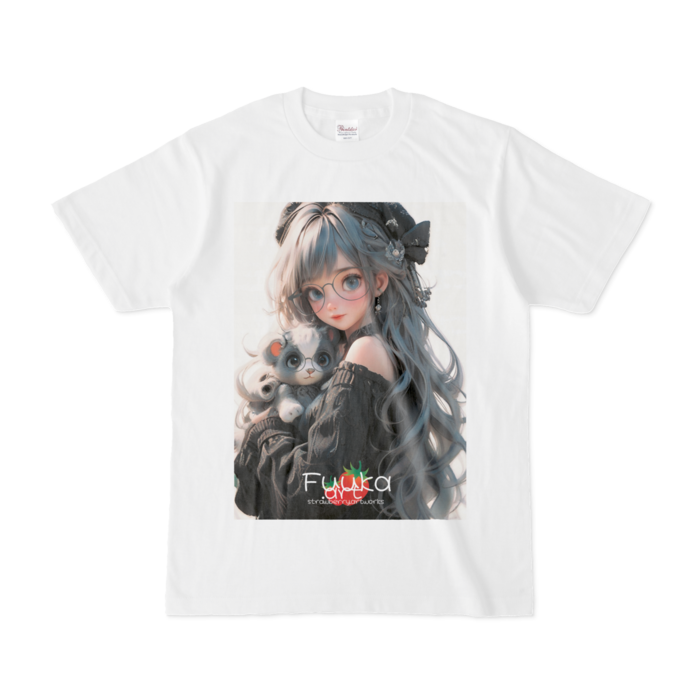 Tシャツ - S - 白(1)イチゴ付き
