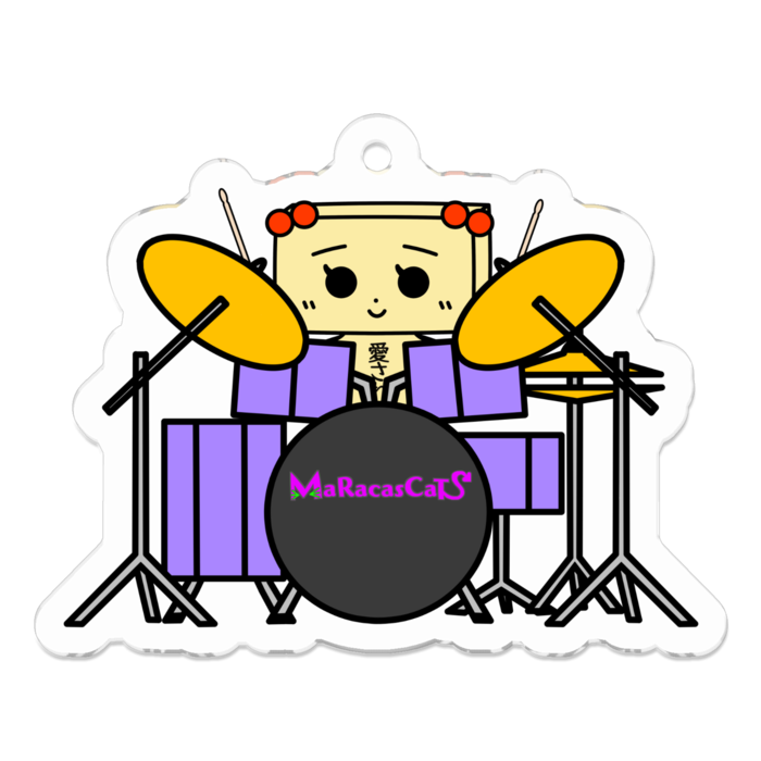 アクリルキーホルダー - 50 x 50 (mm)