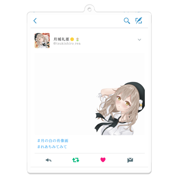 アクリルキーホルダー - 100 x 100 (mm)