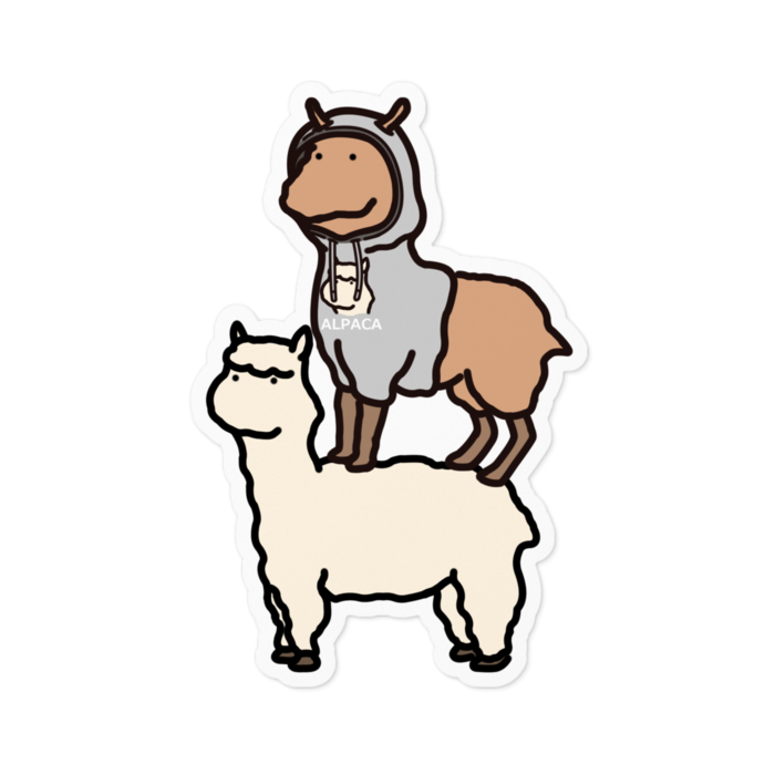 ステッカー - 100 x 100 (mm)