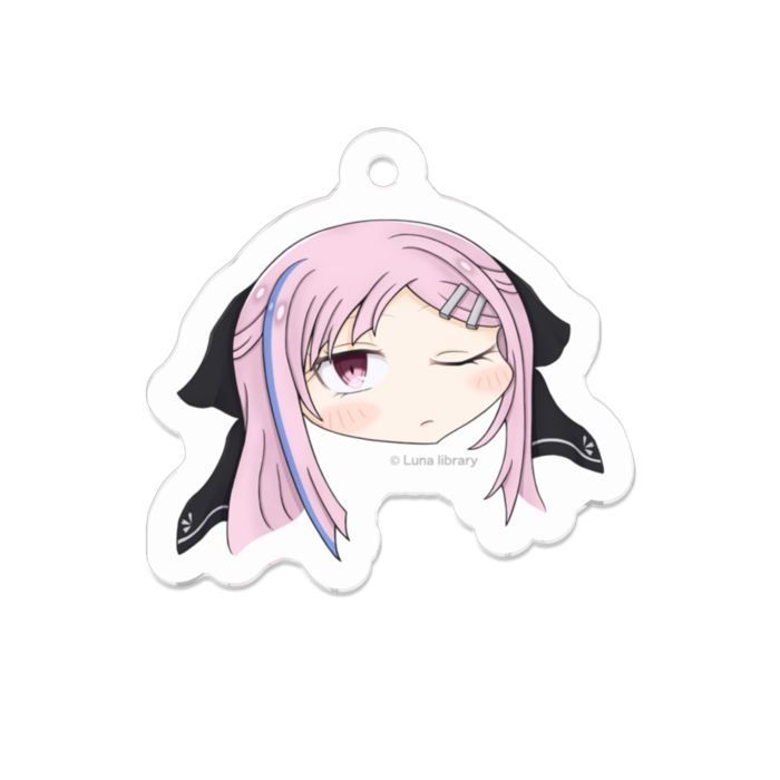 アクリルキーホルダー（コーティング） - 50 x 50 (mm)
