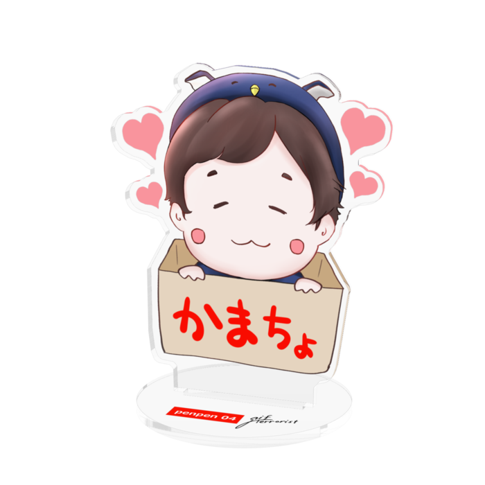 アクリルフィギュア『penpen04』 - 100x100mm