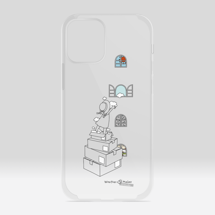 cloudy クリアiPhoneケース - iPhone12 mini