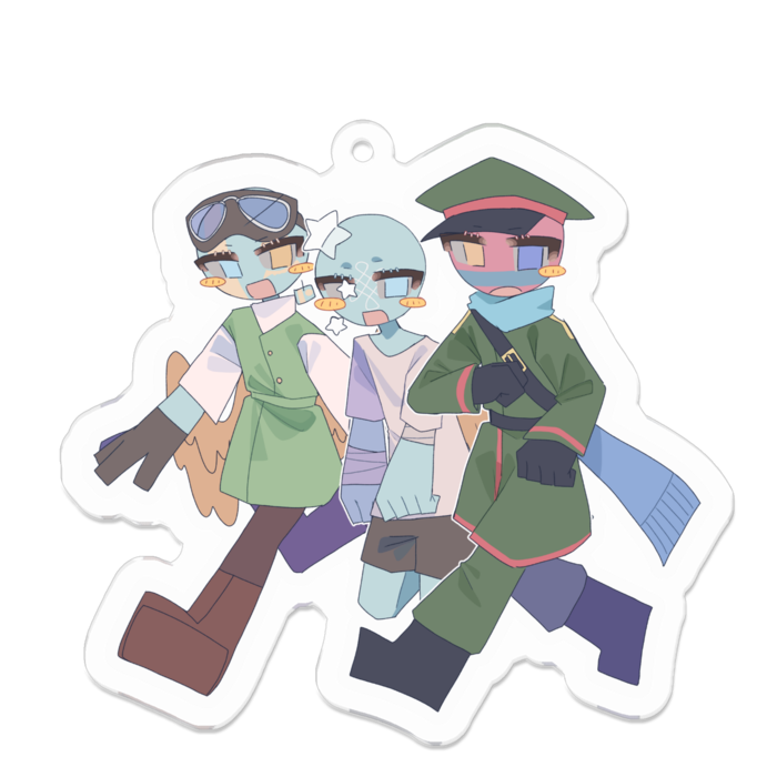 アクリルキーホルダー - 70 x 70 (mm)