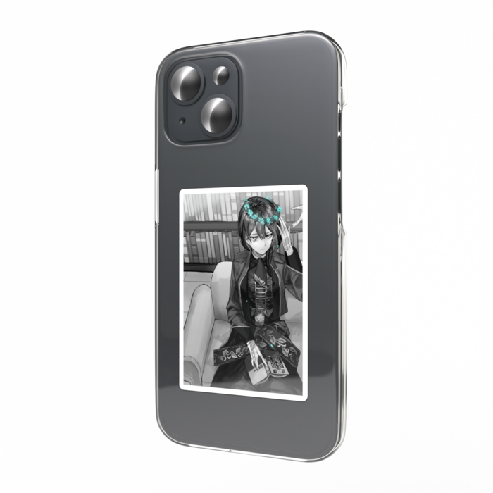 スマホステッカー 勿忘草 - 縦