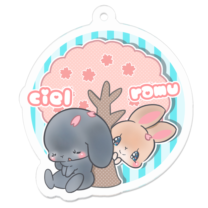 アクリルキーホルダー - 50 x 50 (mm)