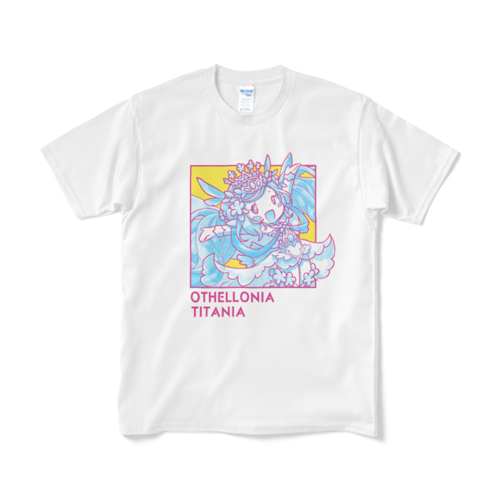 ちびキャラ「ティターニア」 デザインTシャツ（M/ホワイト）