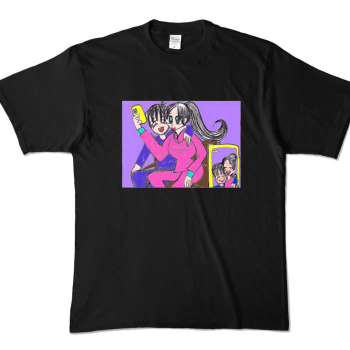 カラーTシャツ - XL - ブラック (濃色)