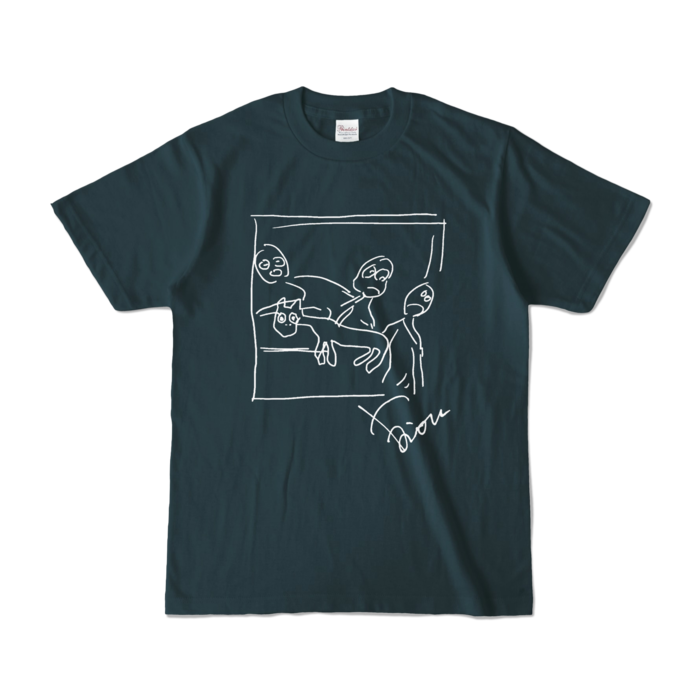 ゲ◯ニカカラーTシャツ - S - デニム