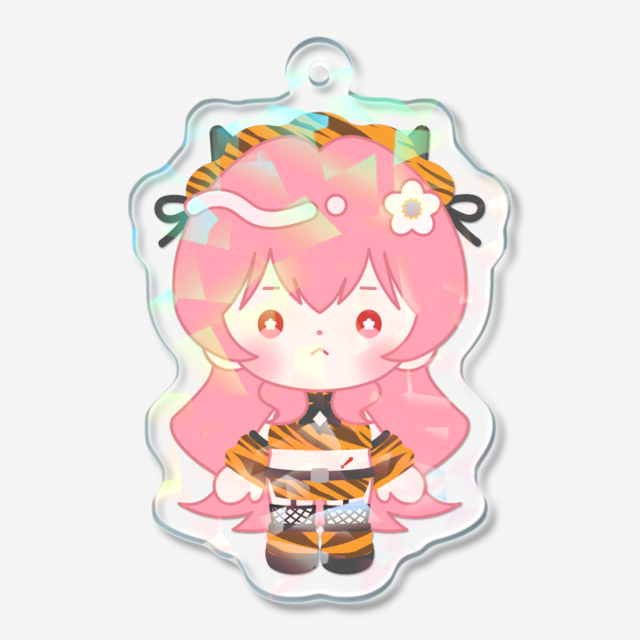 ホログラムアクリルキーホルダー - 50 × 50mm