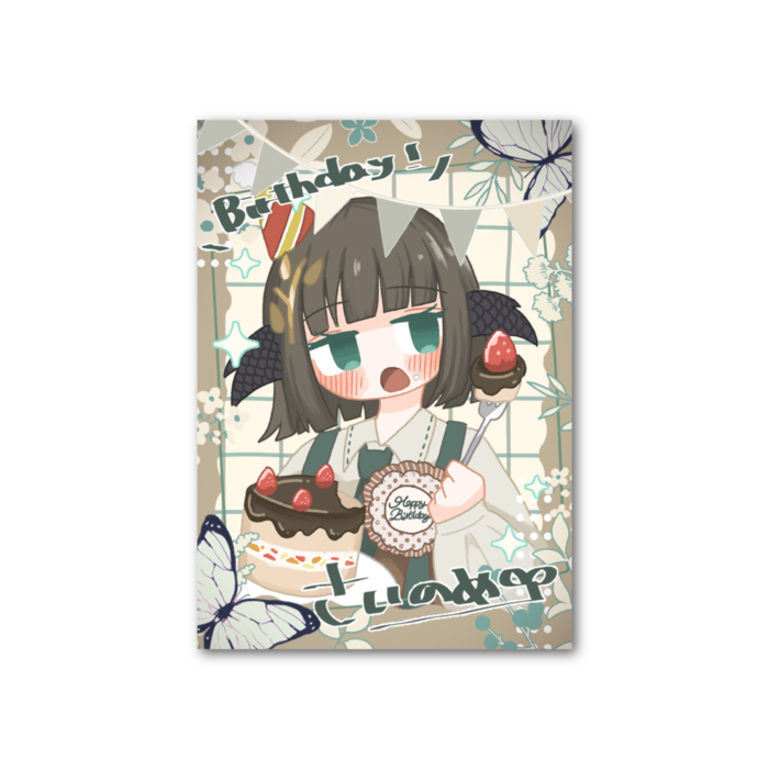 フォト風カード - 縦 - 片面