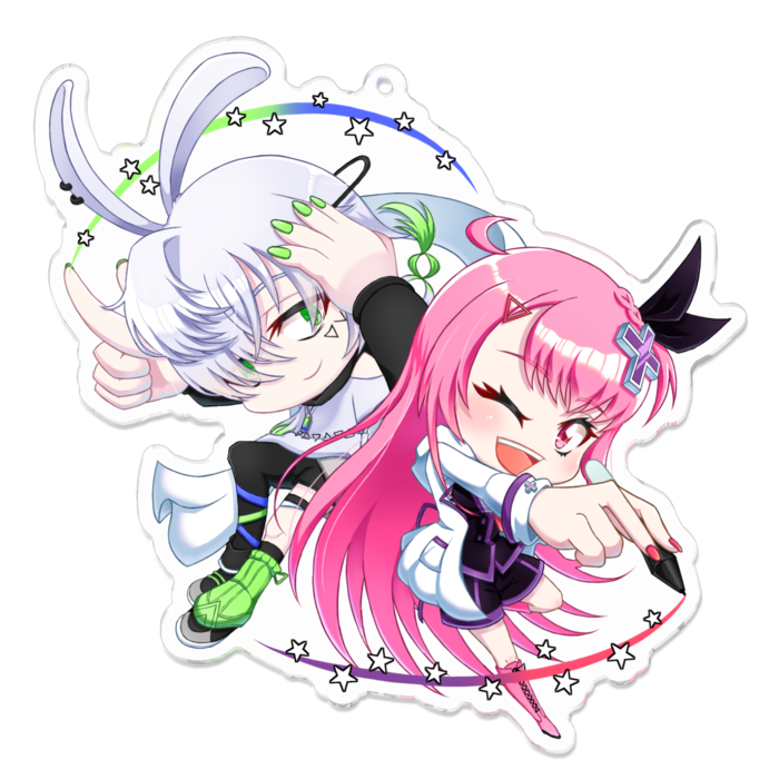 アクリルキーホルダー - 100 x 100 (mm)