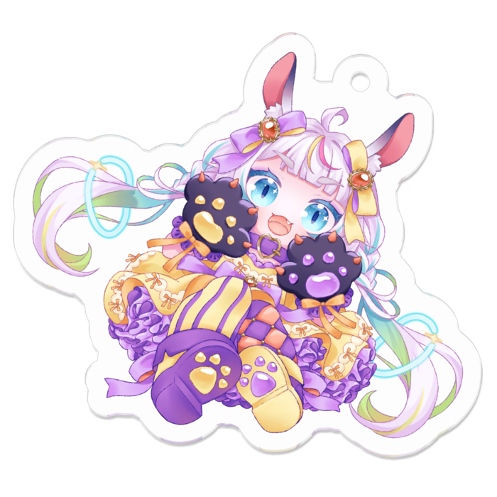 うさちゃん： 50 x 50 (mm)