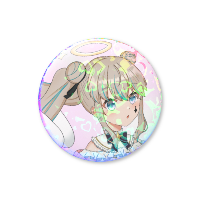 ホログラム缶バッジ - 32mm(1) 天使