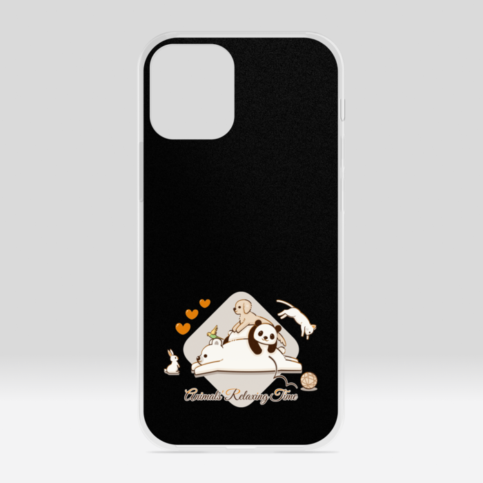 クリアiPhoneケース　黒色　iPhone 12mini